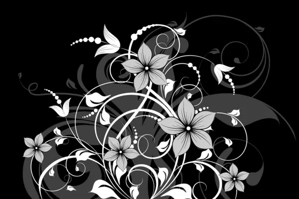 Arrière-plan abstrait floral pour le design . — Image vectorielle