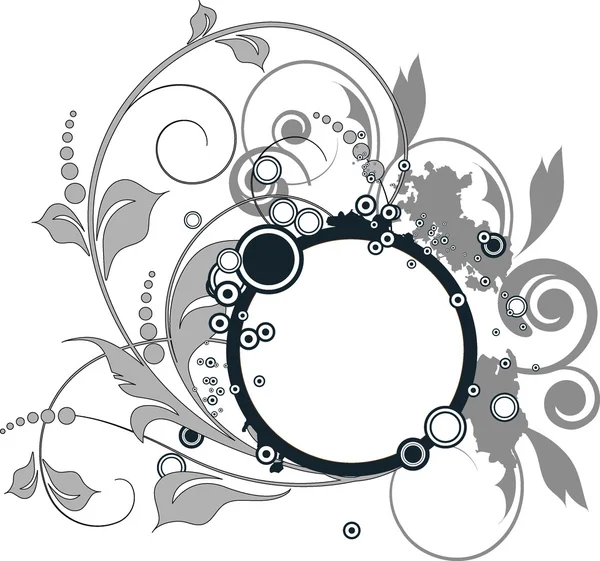 Bannière abstraite florale pour le design . — Image vectorielle