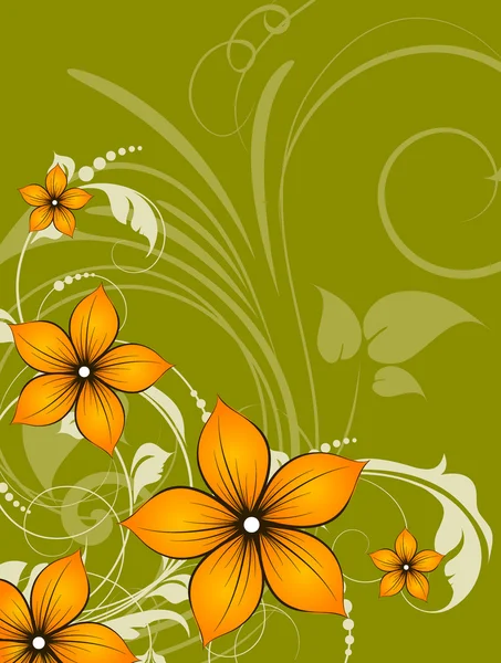 Floraler abstrakter Hintergrund für Design. — Stockvektor
