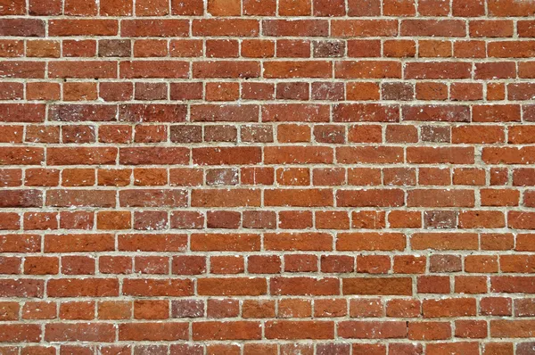 난폭 한 붉은 벽돌 벽 배경 — 스톡 사진