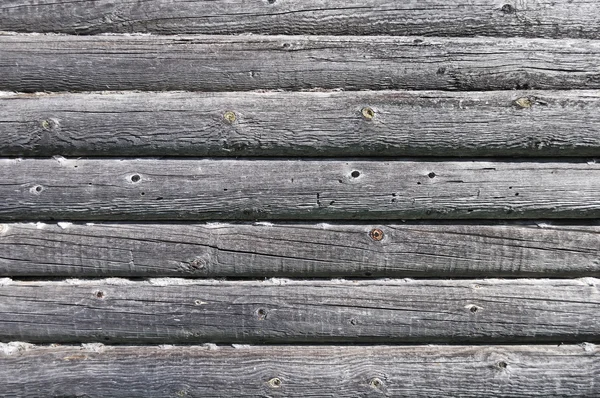 Ancienne texture de mur en bois rond — Photo