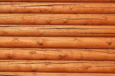 New log wall background clipart