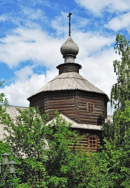 Cupola av gamla träkyrka i murom, Ryssland — Stockfoto