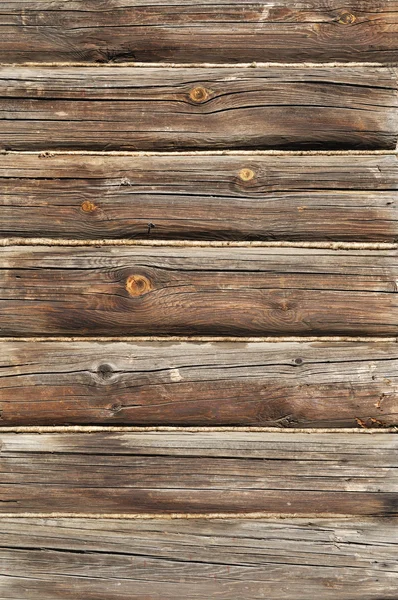 Vecchio muro di log Sfondo — Foto Stock