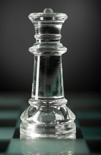 Cam satranç kraliçesi — Stok fotoğraf