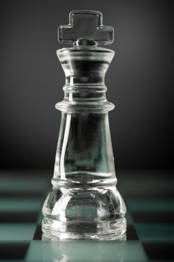 Glass chess king clipart