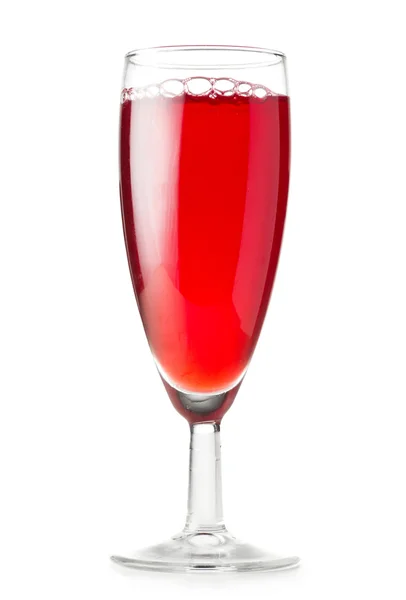 Glas med röd vätska — Stockfoto