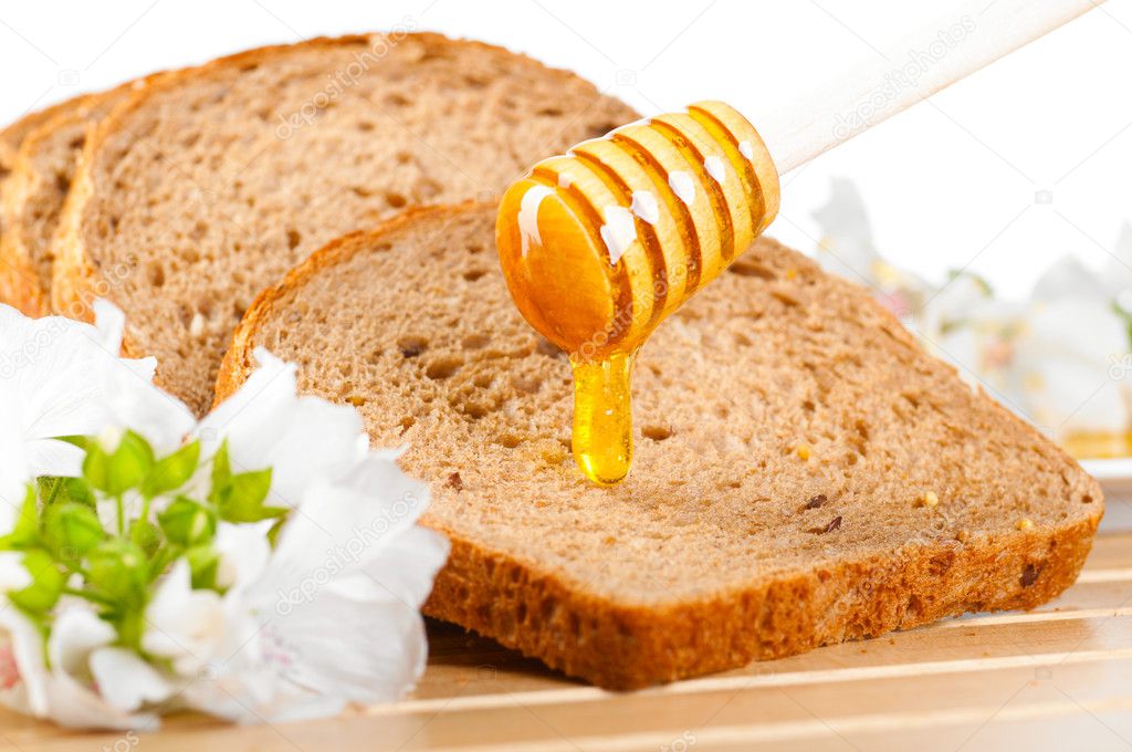 Honey on bread