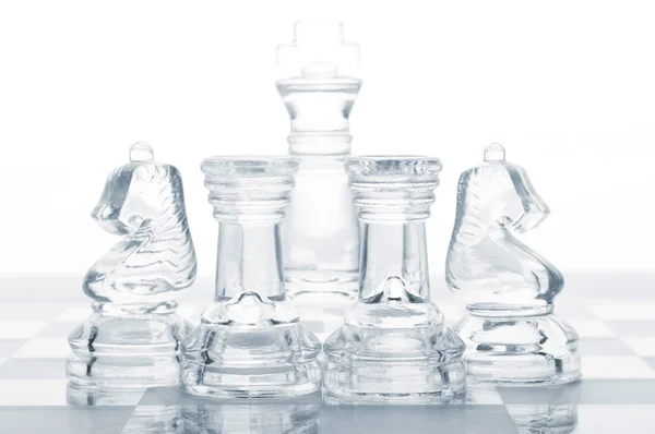 Conjunto de peças de xadrez — Fotografia de Stock
