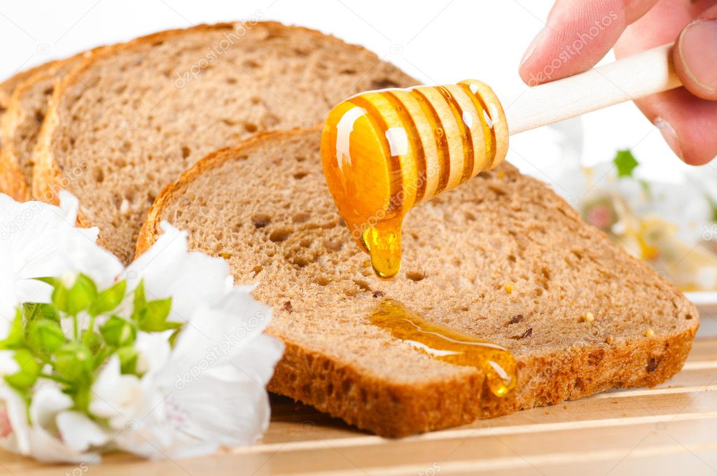 Honey and bread
