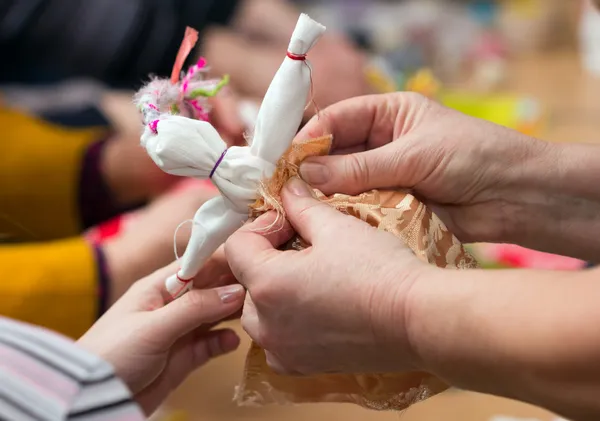 Making doll Vesnyanka — Stock Photo, Image