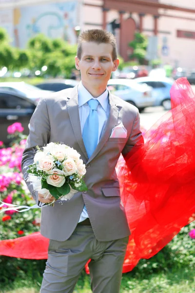 Portrait of groom — Stock Photo, Image