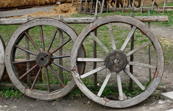 Two old wheel — Stock Photo, Image
