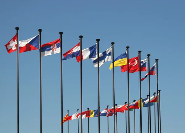 stock image Flags of various countries