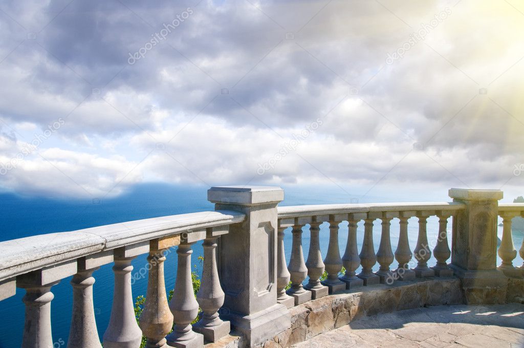 Stone balcony