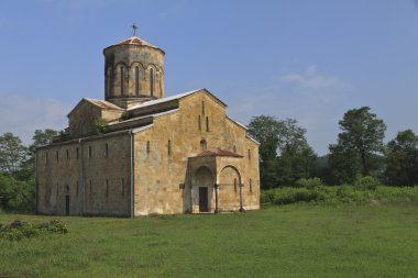 Medieval church in Mokva village, Abkhazia clipart