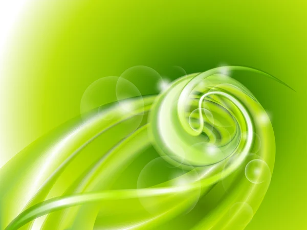 Абстрактний зелений вихровий фон — стоковий вектор