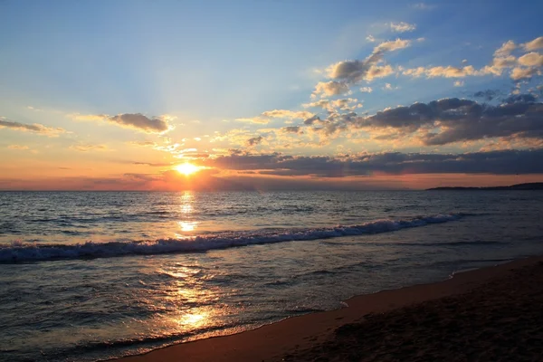 Sunset on the Beach Stock Image