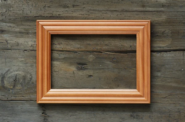 A fából készült fal képkeret — Stock Fotó
