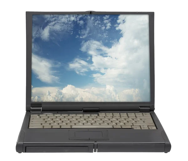 Velho laptopold — Fotografia de Stock
