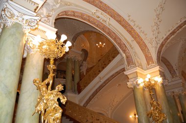 Interior of the opera house. Odessa. Ukraine clipart