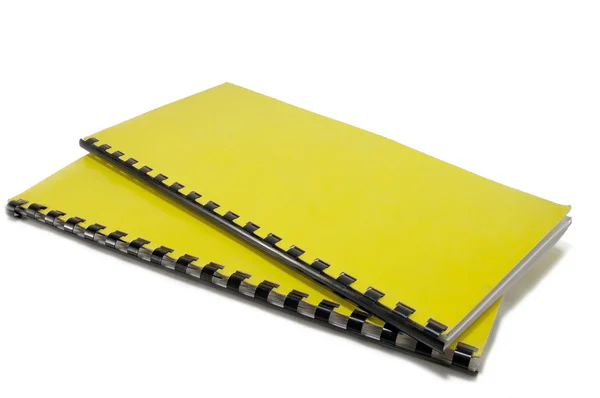 Two yellow notebooks — Stock Photo, Image