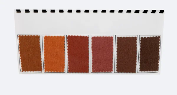 Color samples of a fabric — Stock Photo, Image