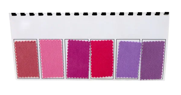 Цветовые образцы ткани — стоковое фото