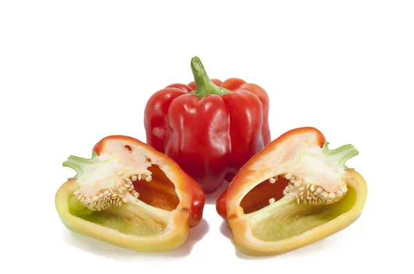 Der bunt geschnittene Paprika — Stockfoto