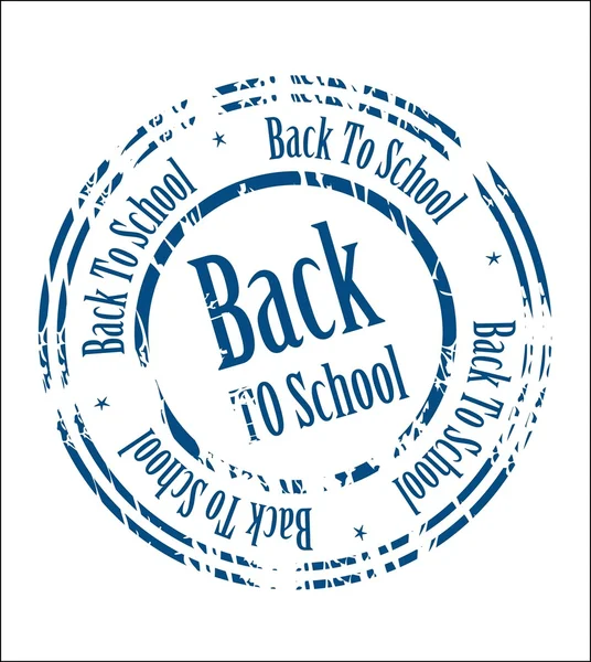 Back to school stamp — Stock Vector