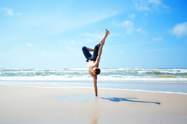 stock image Man on the beach