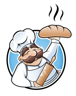 Baker illustration clipart