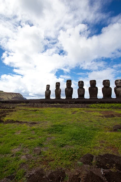 Estátuas da Ilha de Páscoa — Fotografia de Stock