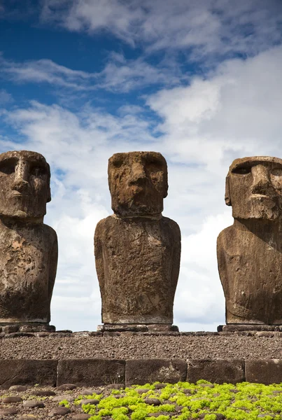 Estatuas de Isla de Pascua — Foto de Stock