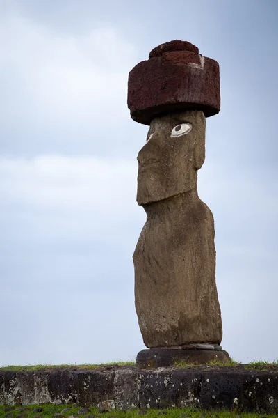 Velikonoční ostrov socha — Stock fotografie