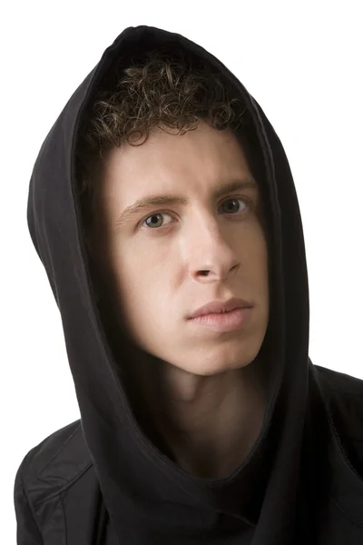Young the man in a hood — Stock Photo, Image