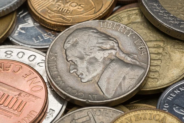 Староамериканские монеты — стоковое фото