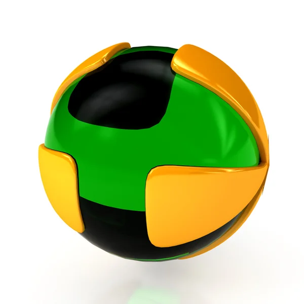 Абстрактная 3d сфера — стоковое фото