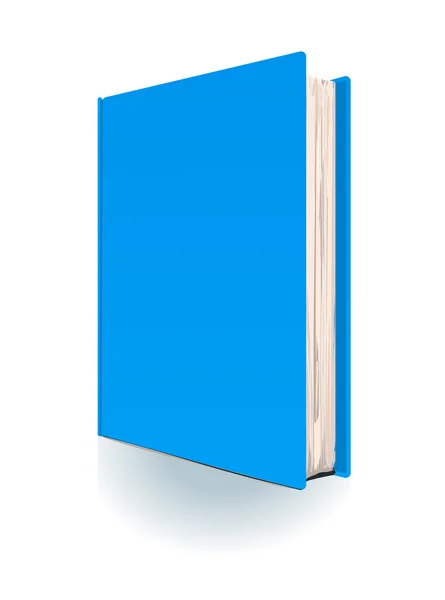O livro azul sobre fundo branco — Vetor de Stock