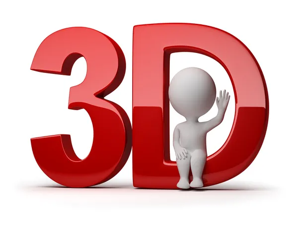 Mały 3D - 3d — Zdjęcie stockowe