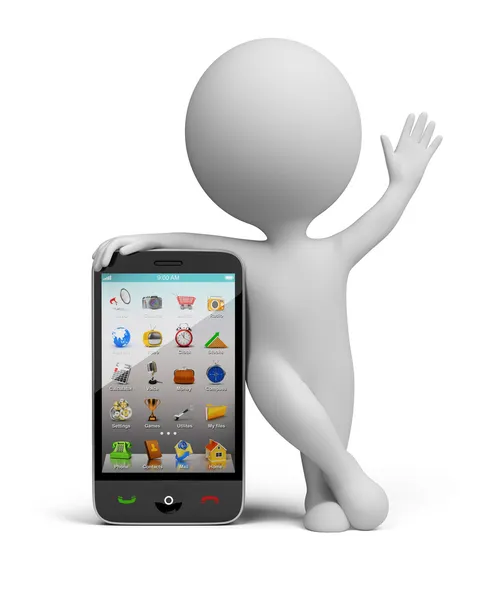 3d klein - Smartphone — Stockfoto