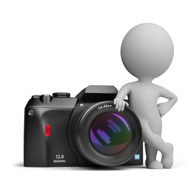 3d small - digital camera clipart