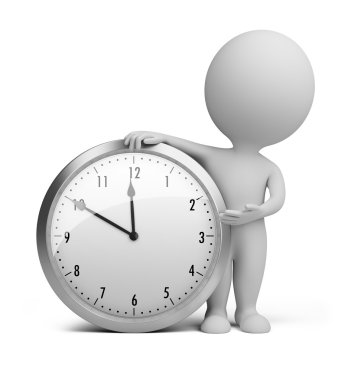 3d small - clock clipart