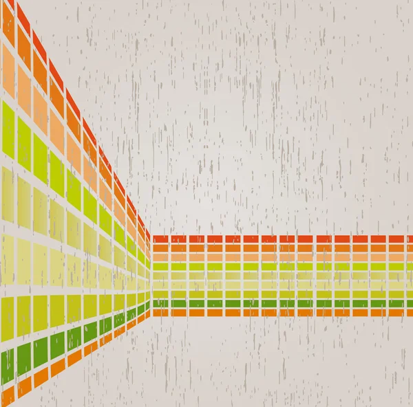 Mosaik-Hintergrund im Stil Grunge mit einem Platz für Text. Vektor — Stockvektor