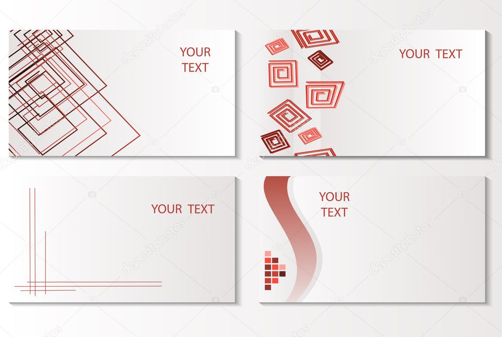 Vector business card set. eps10