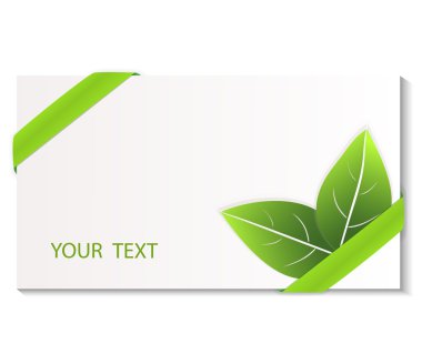 Stylish green background with space for your text. eps10 clipart