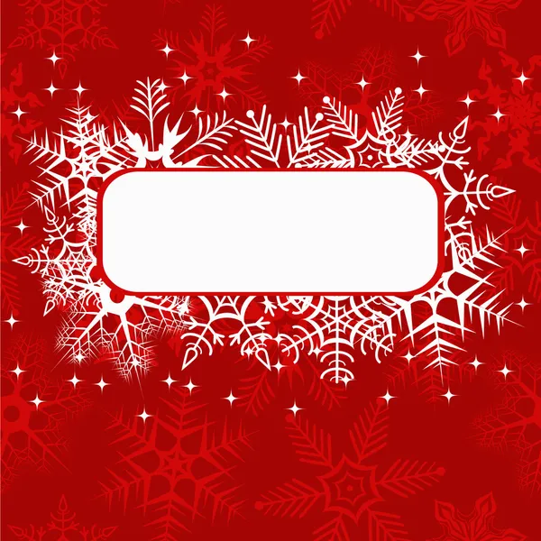 Bannière de Noël rouge — Image vectorielle