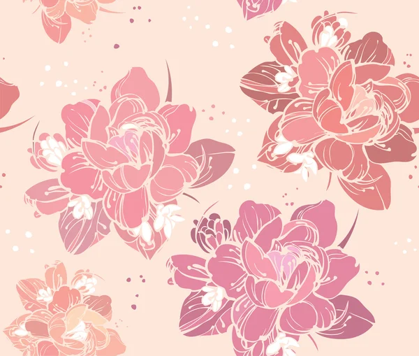 stock vector Seamless floral background