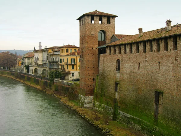 Castelvecchio (Castello Vecchio), Verona, Italia — Foto Stock