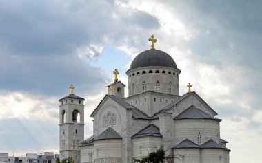 Christ's Resurrection Cathedral, Podgorica, Montenegro clipart